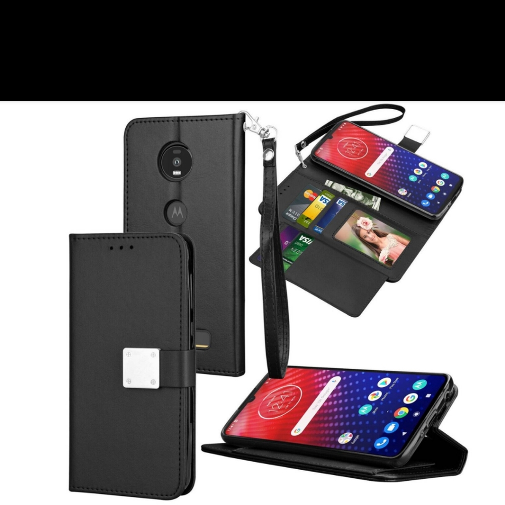 Leather Case for Motorola Moto Z4/Z4 Play